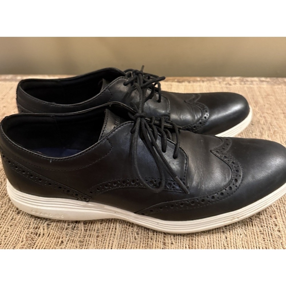 Cole Haan Grand.OS Wingtip Oxford Dress Shoes Men's Size 11M black - Picture 5 of 15